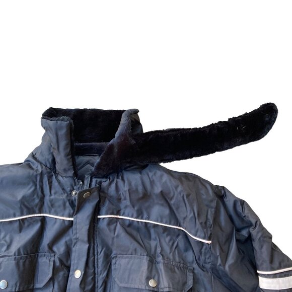 Vintage NOS Original Windbreaker Snowsuit Snowmobile Suit Size L Black - Picture 3 of 9